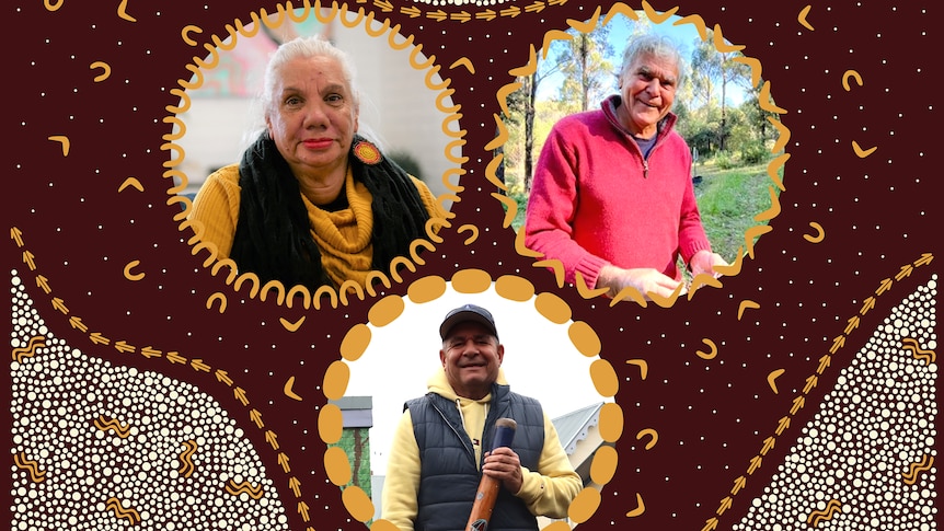 Three aboriginal elders