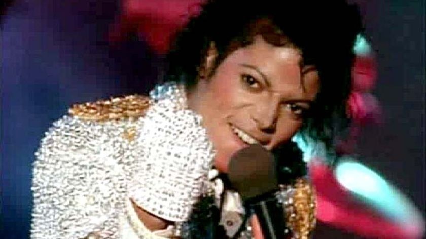 Michael Jackson performs in concert