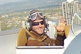 Pilot Alex 'Jim' Rae, who is believed to have died in an accident while flying a tiger moth off South Stradbroke Island.