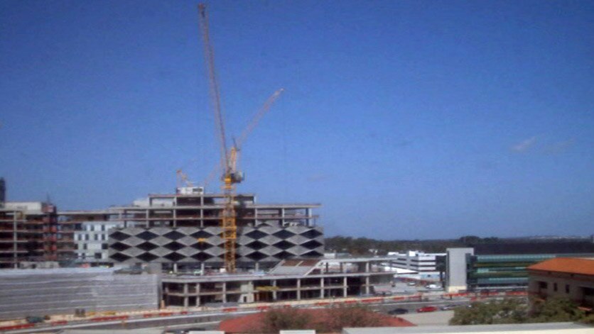 Fiona Stanley Hospital under construction