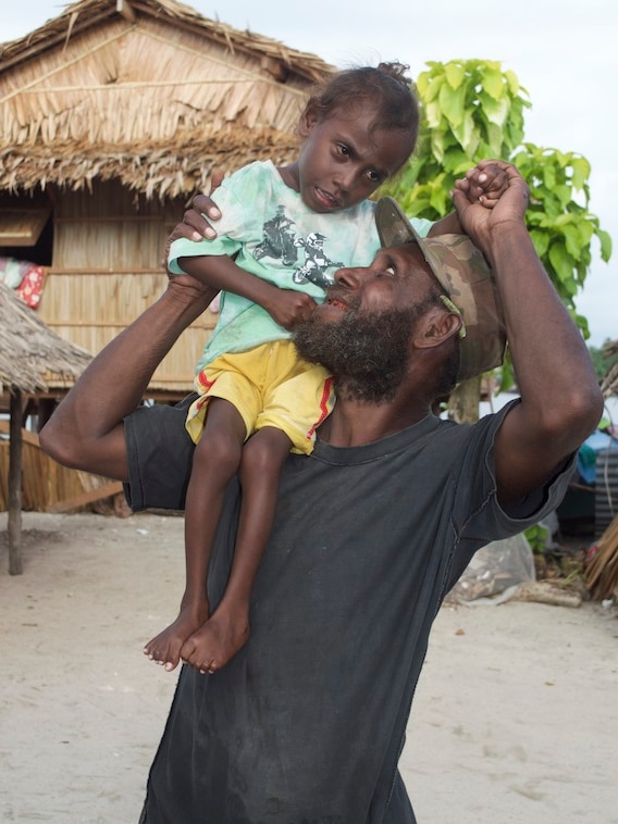 Jacob Manegaru and son Jeremiah