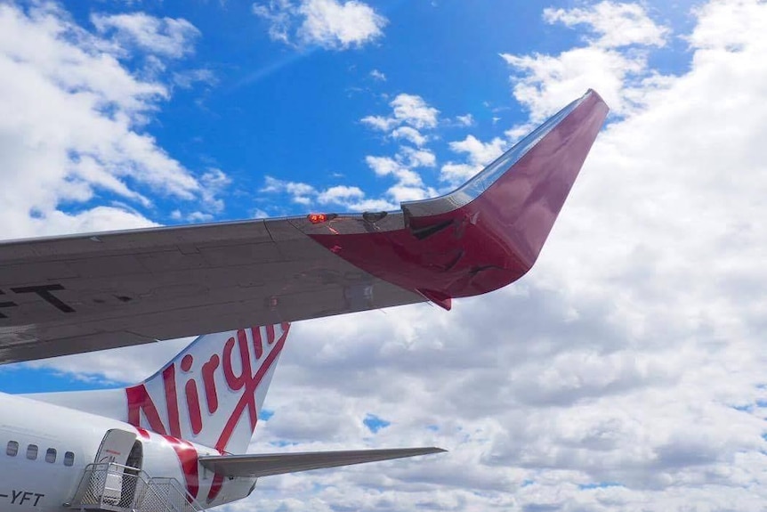 Damaged Virgin plane