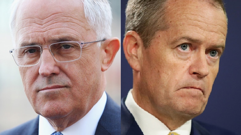A composite image of Prime Minister Malcolm Turnbull, and Opposition Leader Bill Shorten.