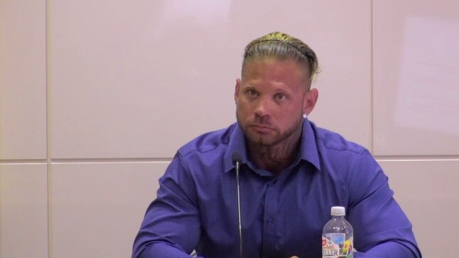 Former Don Dale youth justice officer Conan Zamolo gives evidence before the royal commission