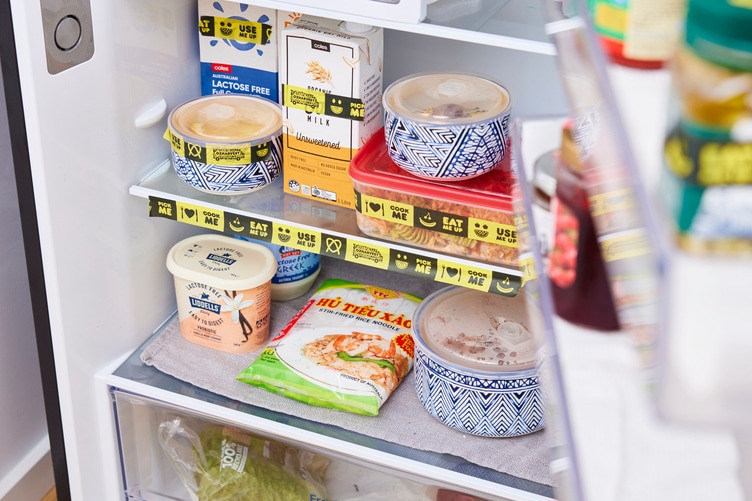 ozharvest's use it up tape in the fridge