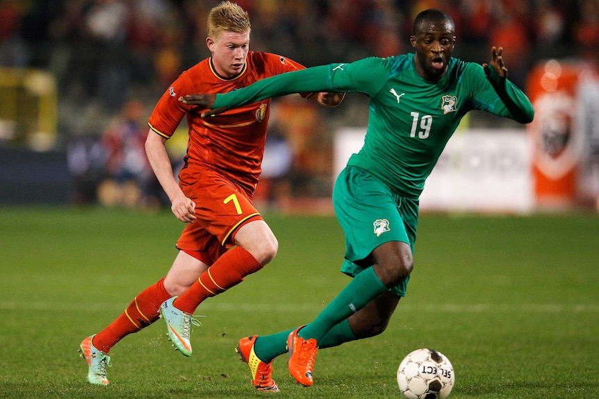 Yaya Toure dominates Belgium's midfield