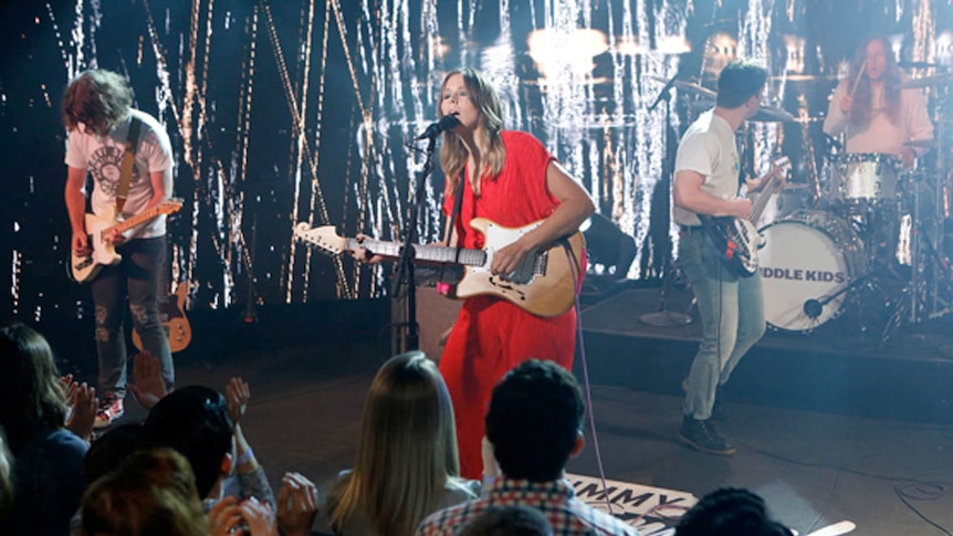 Middle Kids performing on Jimmy Kimmel Live! April 2018