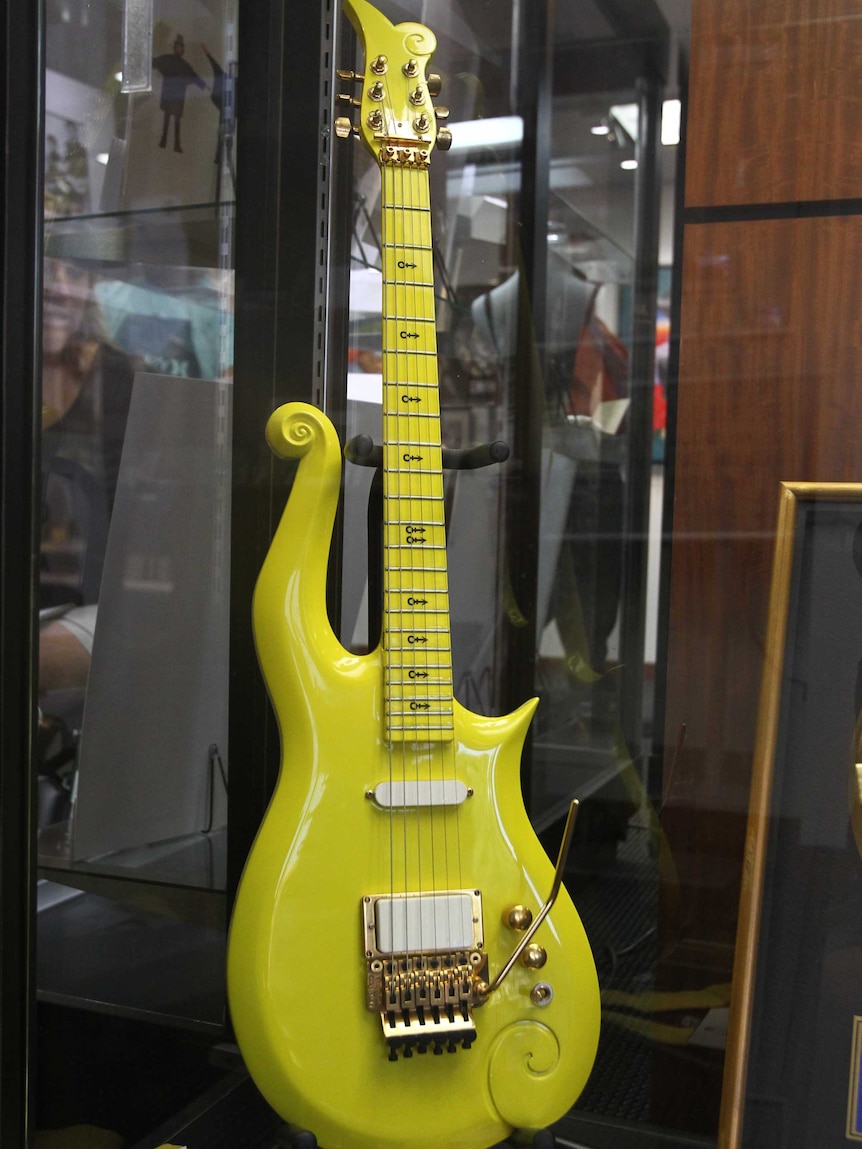 Prince's yellow cloud guitar