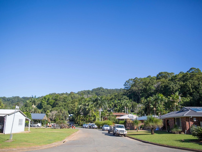 A residential street in Burringbar