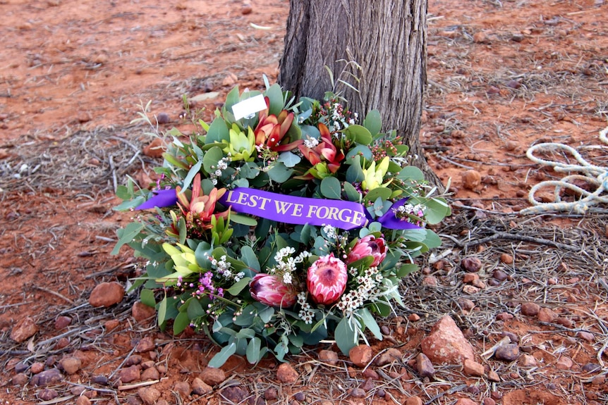 Wreath at Stjepan 'Rick' Milosevic Memorial