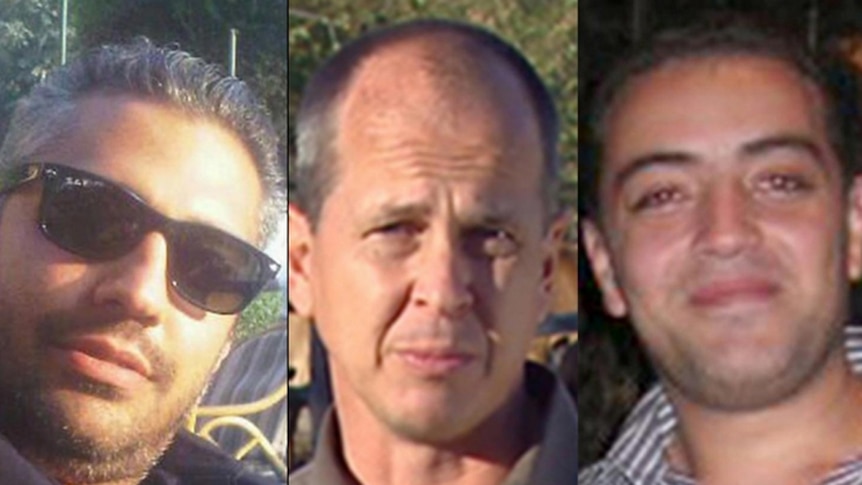 Al Jazeera journalists Mohamed Fahmy, Peter Greste and Baher Mohamed