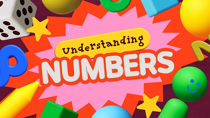 Colourful graphic featuring the text 
