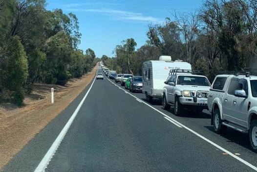 Albany Highway gets congested during holidays and long weekends.