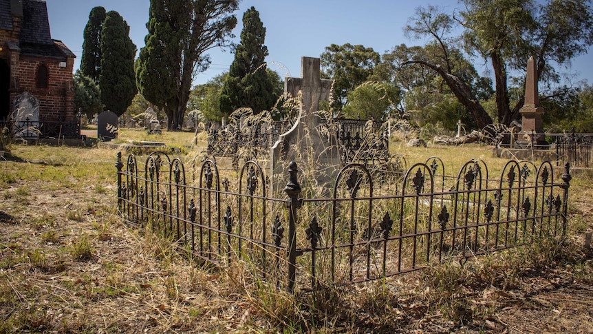 A grave at East Perth cemeteries, November 30, 2015.