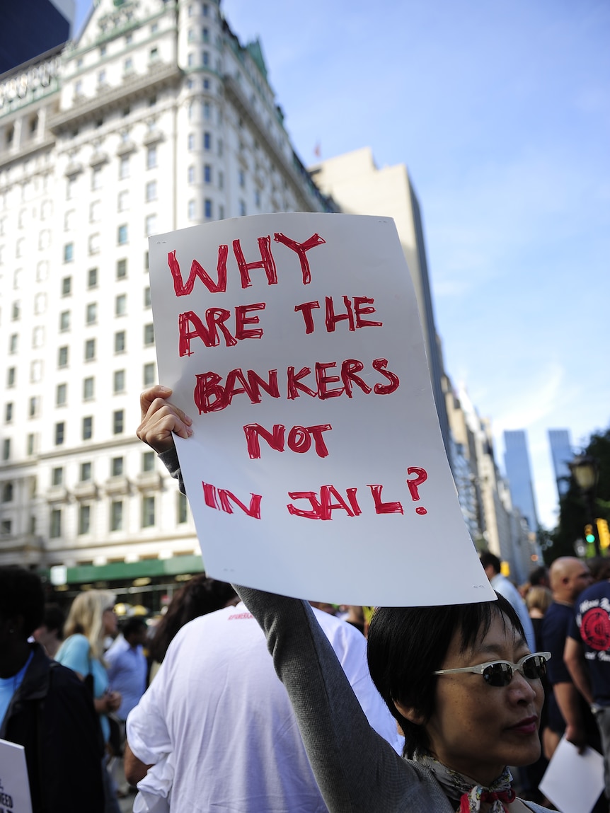 Occupy Wall Street protestors stage a 'Millionaires March' in Manhattan's Upper east Side