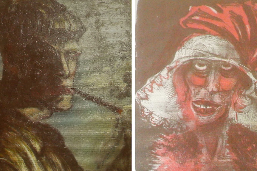 Two formerly unknown paintings by German artist Otto Dix, found in a Nazi-looted art trove in a Munich apartment.
