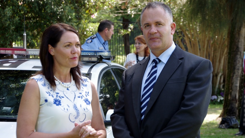 Road Safety Minister Liza Harvey with Road Safety Commissioner Kim Papalia