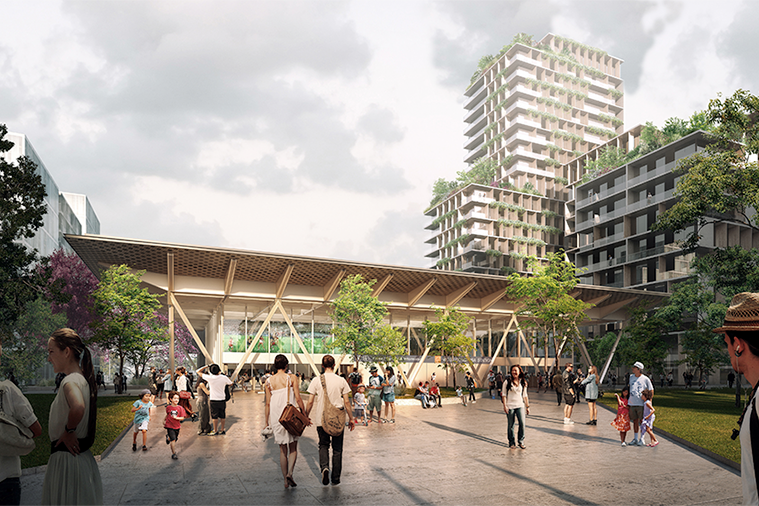 A concept image for a development in Brisbane.