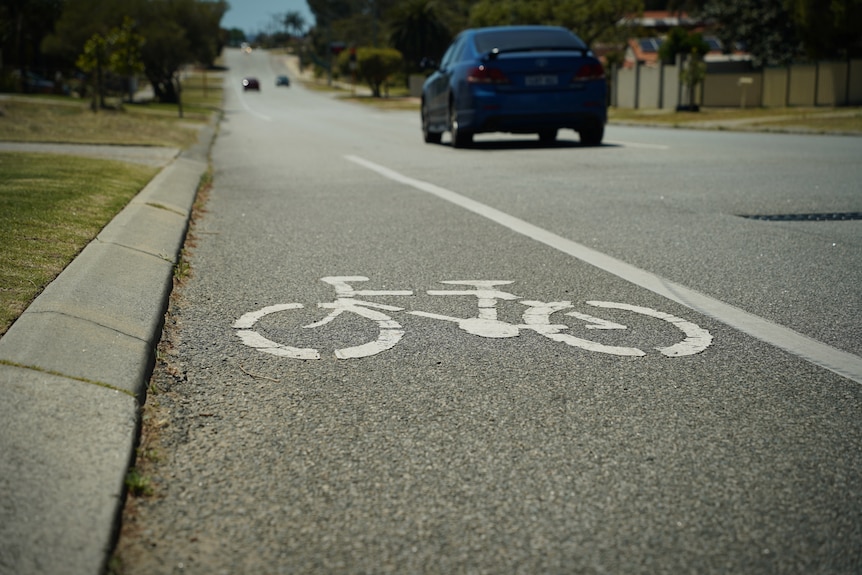 A bike lane.