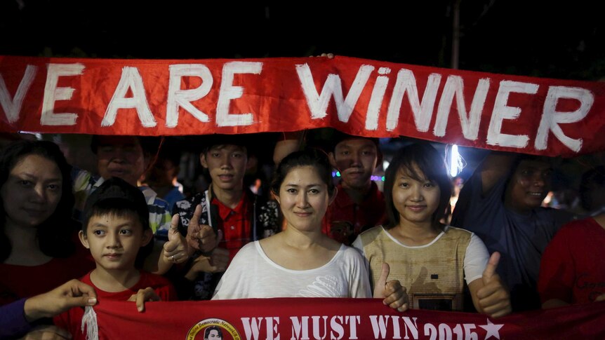 NLD supporters