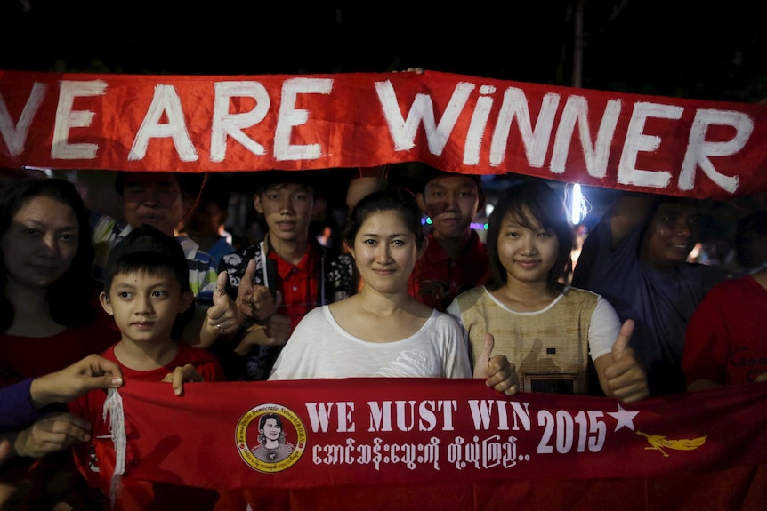 NLD supporters