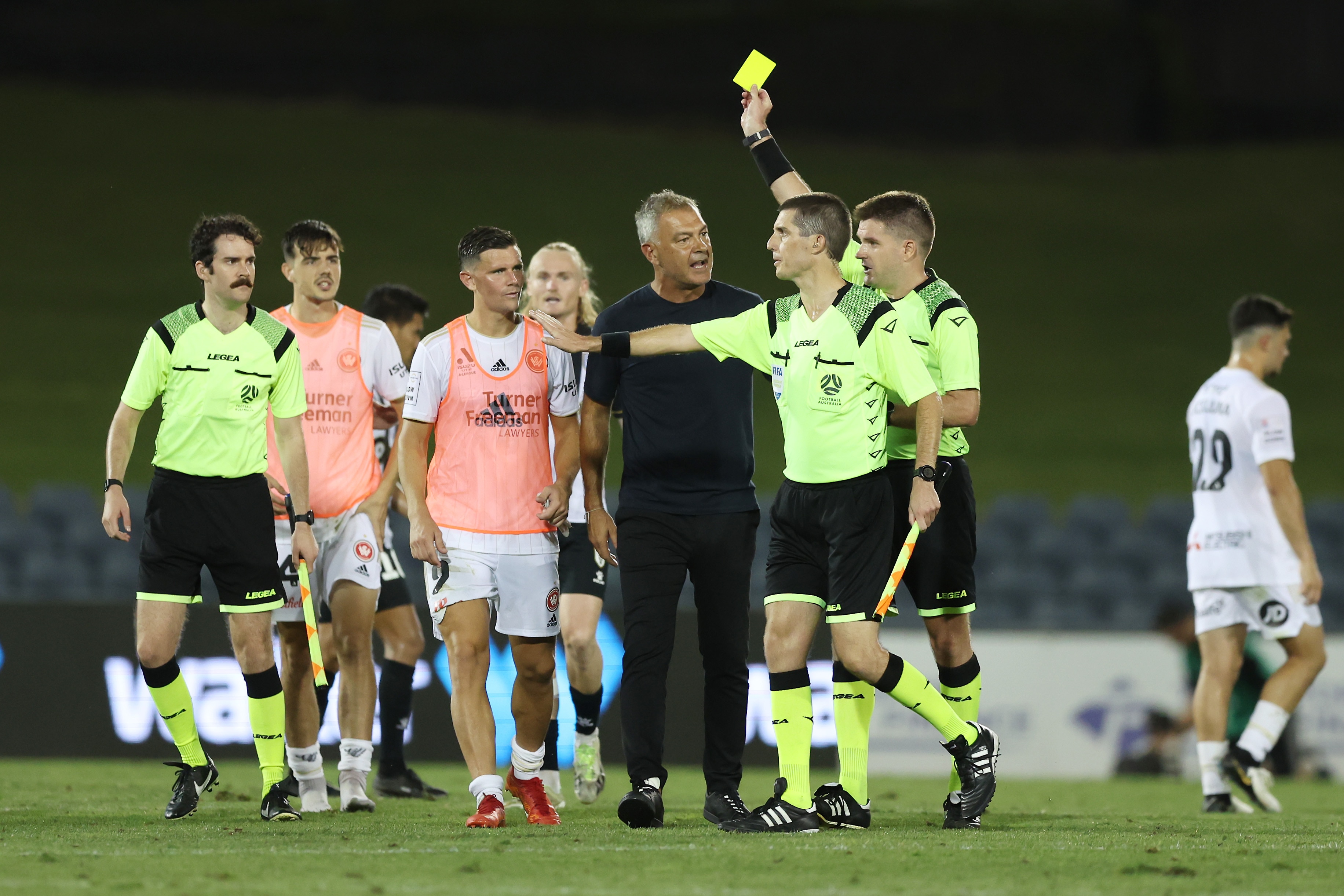 Marko Rudan shouts at the referee