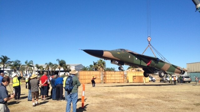 F-111 aircraft arrives in Adelaide, March 18 2013