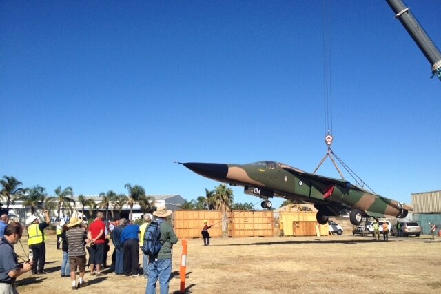 F-111 aircraft arrives in Adelaide, March 18 2013