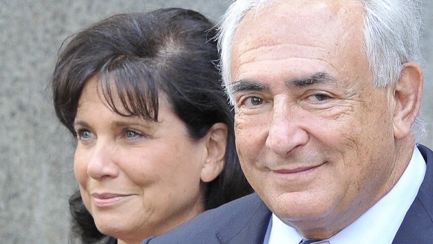 Former International Monetary Fund chief Dominique Strauss-Kahn and his wife Anne Sinclair