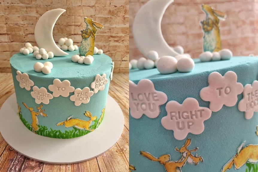 Cake with rabbits