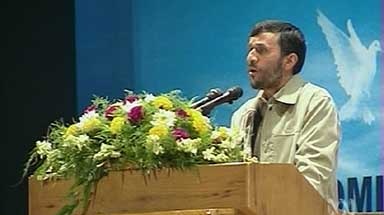 Mahmoud Ahmadinejad says Iran will not suspend its nuclear program. (File photo)