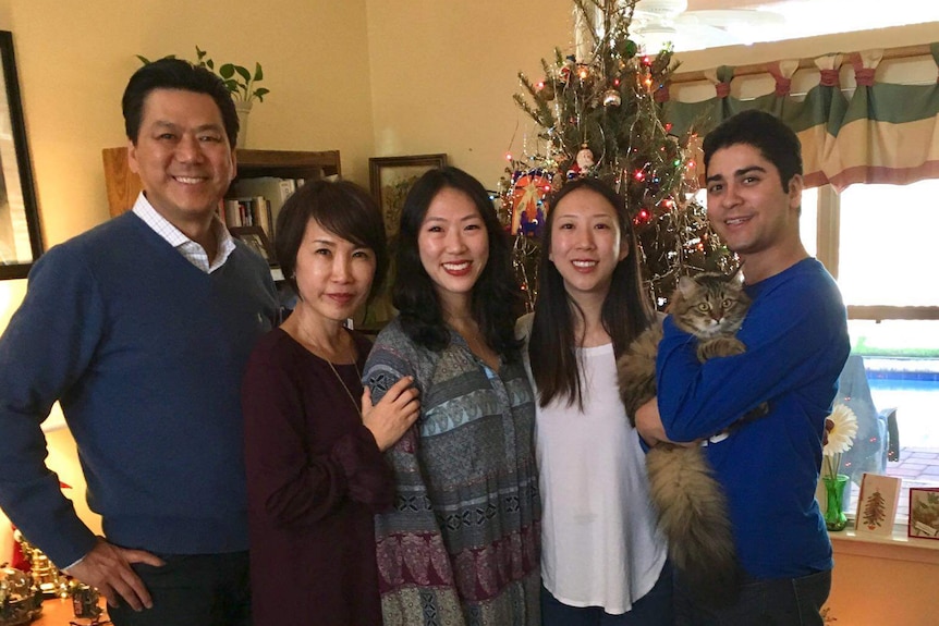 Calvin Chin with his family
