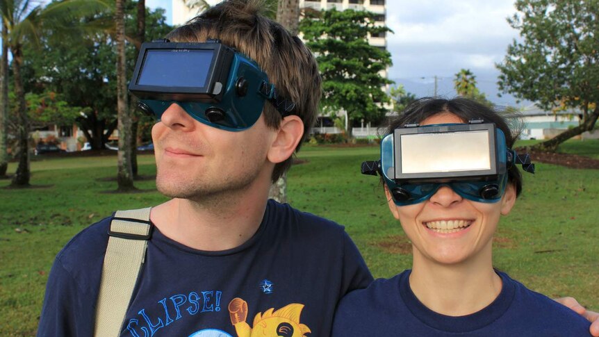 Thousands of people in far north Queensland turned out to view the total solar eclipse.