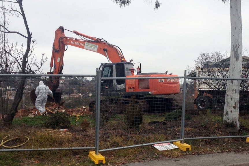 Property being demolished