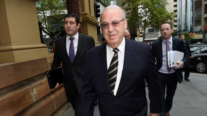 Eddie Obeid arrives at the Supreme Court in Sydney on February 5, 2014