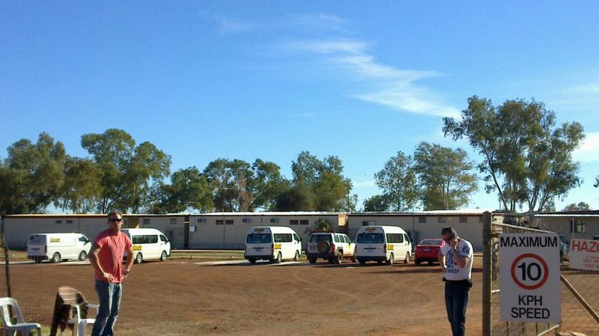 The former mining camp is now home to the asylum seekers