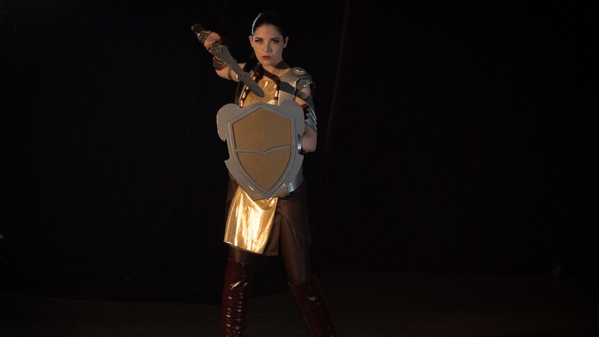 Cosplay artist Jusz in her Lady Sif creation.