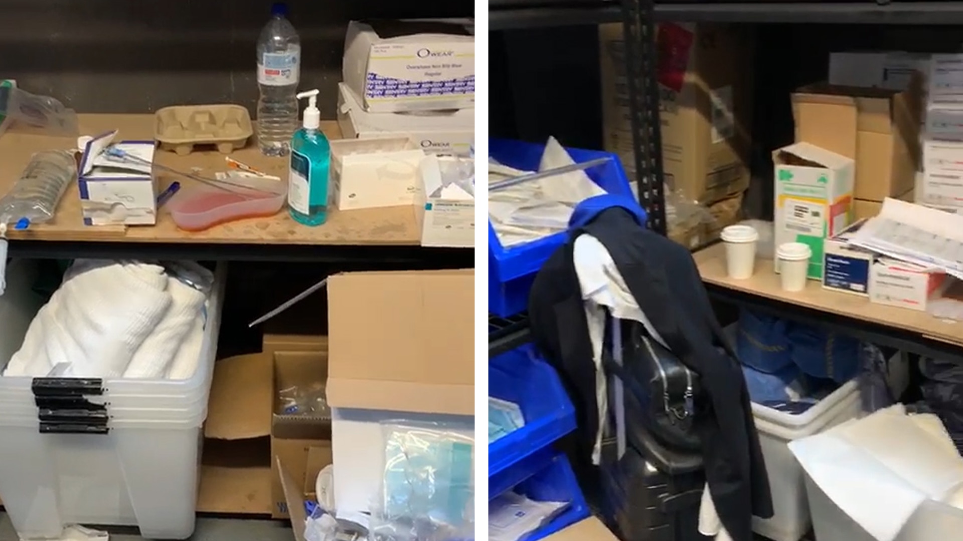 Medications and equipment inside a storeroom at a Sydney Daniel Lanzer clinic.