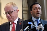 Prime Minister Malcolm Turnbull and Victorian Opposition leader, Matthew Guy