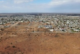 aerial view of broken hill