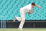 Sean Abbott sends one down for the Blues