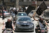 Al Nusra Front fighters in the northern Syrian city of Aleppo