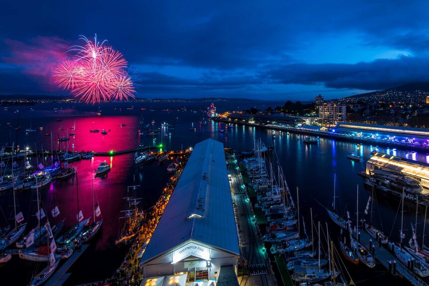 Hobart New Year's fireworks