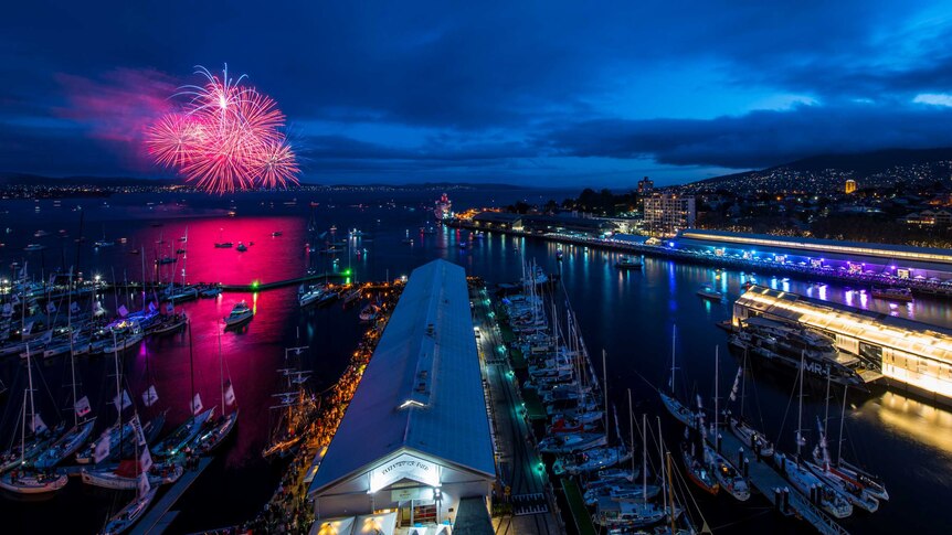 Hobart New Year's fireworks