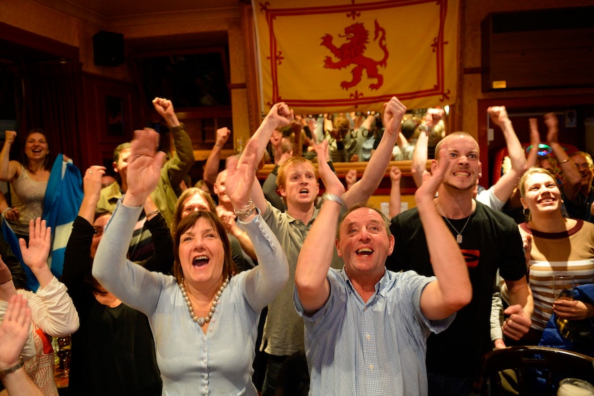 Dunblane cheers on Andy Murray during his US Open final win.