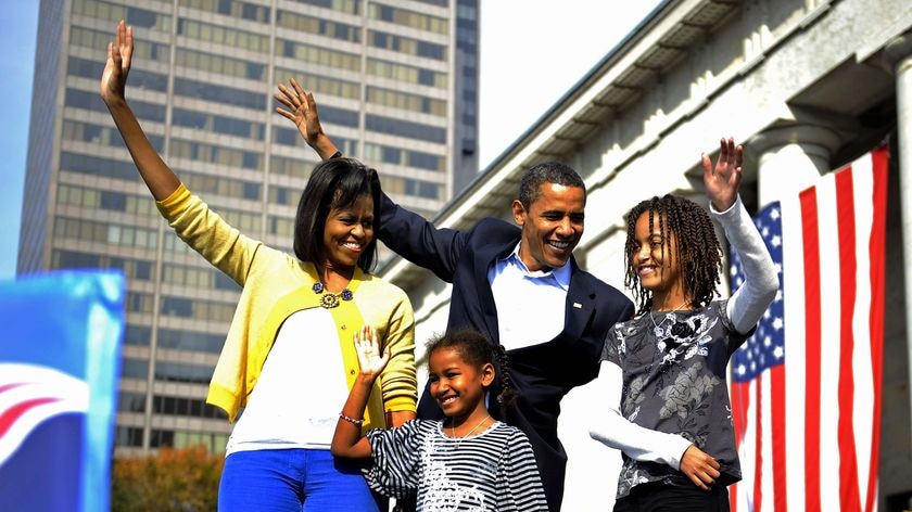 "Great adventure": Barack Obama has written to his daughters - Sasha, 7, and Malia, 10, - explaining his decision to run for president.