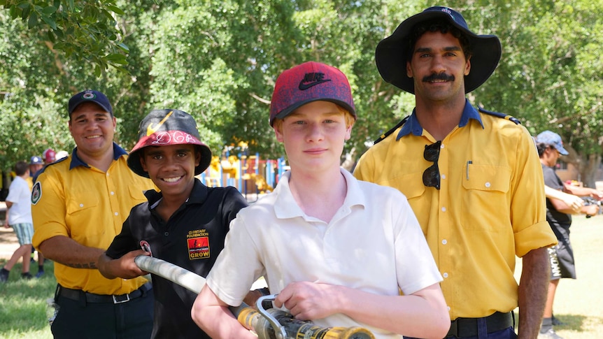 Brewarrina Central School kids meet NSW's new Indigenous firefighters