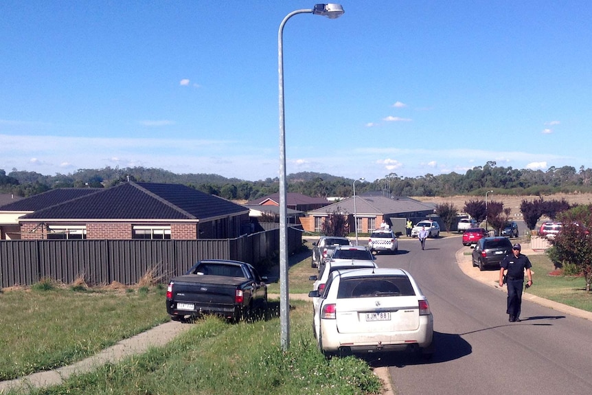 The scene where an infant was found in a car at Kyneton