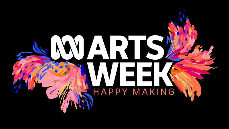 A colourful purple, blue, pink and orange logo that reads "Arts Week" in white text.