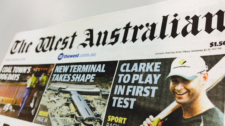 The West Australian Newspaper cuts circulation